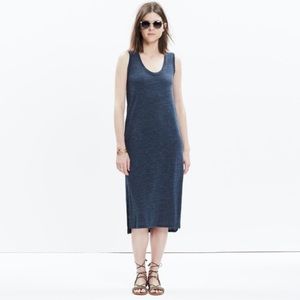 Madewell Jersey Tank Heather Blue Dress‎